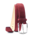 Cintura in crosta scamosciata | Vendita online cintura scamosciata uomo | Cintura scamosciata uomo Made in Italy