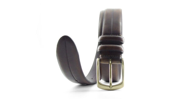 Cintura in crosta pigmentata vegetale con stampa a caldo | Vendita online cintura in crosta pigmentata Made in Italy