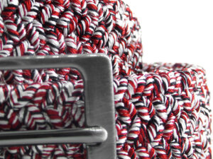 Nastro elastico in fibre miste con puntali in cuoio | Vendita online cintura nastro elastico | Cintura nastro elastico Made in Italy