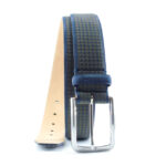 Cintura in vero Nabuk "Pied de Poule" | Vendita online cintura in Nabuk | Cintura in Nabuk Made in Italy realizzata artigianalmente