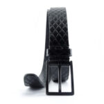 Cintura in cuoio stampato effetto Trapunta | Vendita online cintura in cuoio Made in Italy | Cintura uomo Made in Italy